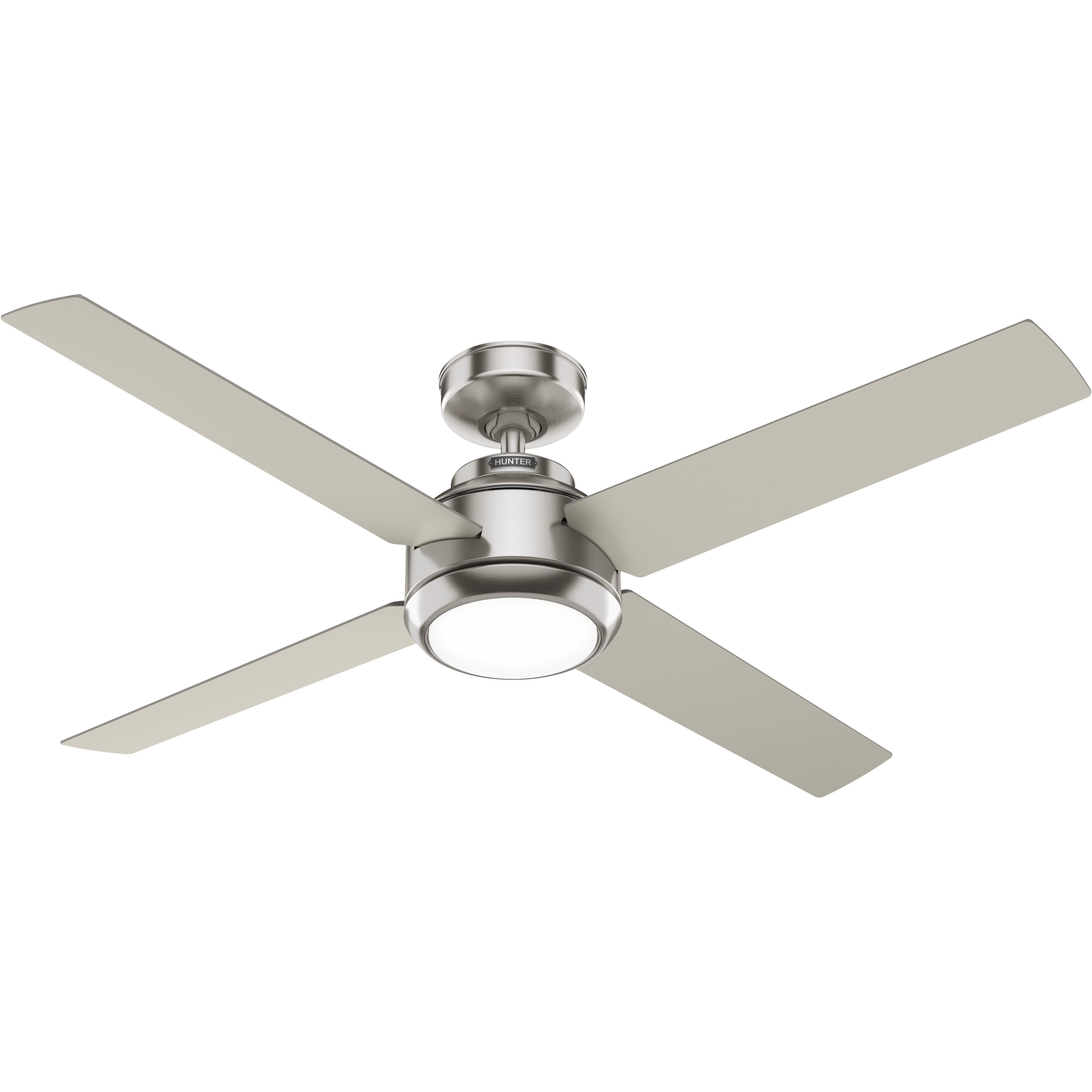 Deckenventilator DC Deckenventilator Greta Nickel mit LED & Fernbedienung