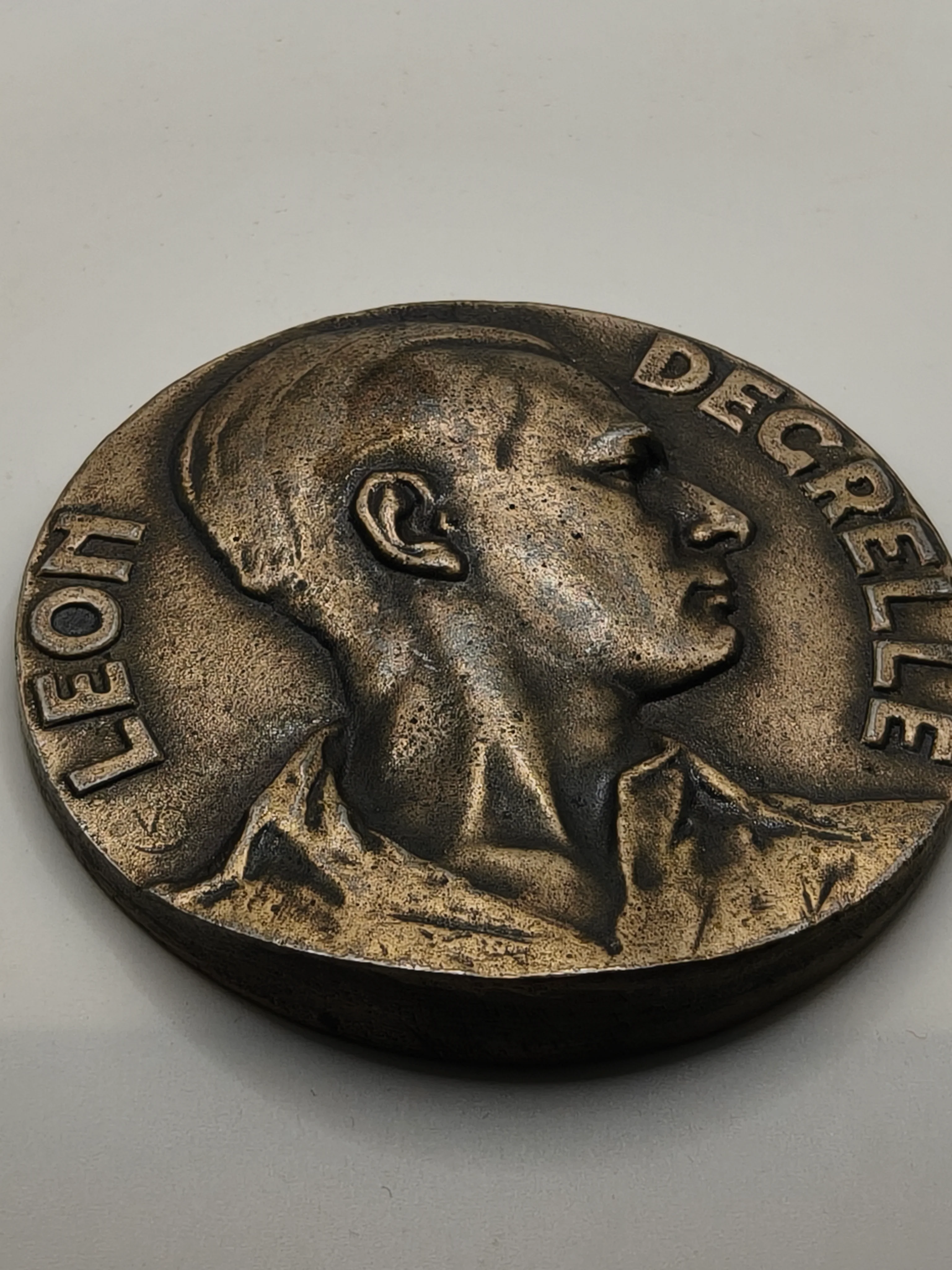 Rare Leon Degrelle Commemorative Medal. IIWW Belgium