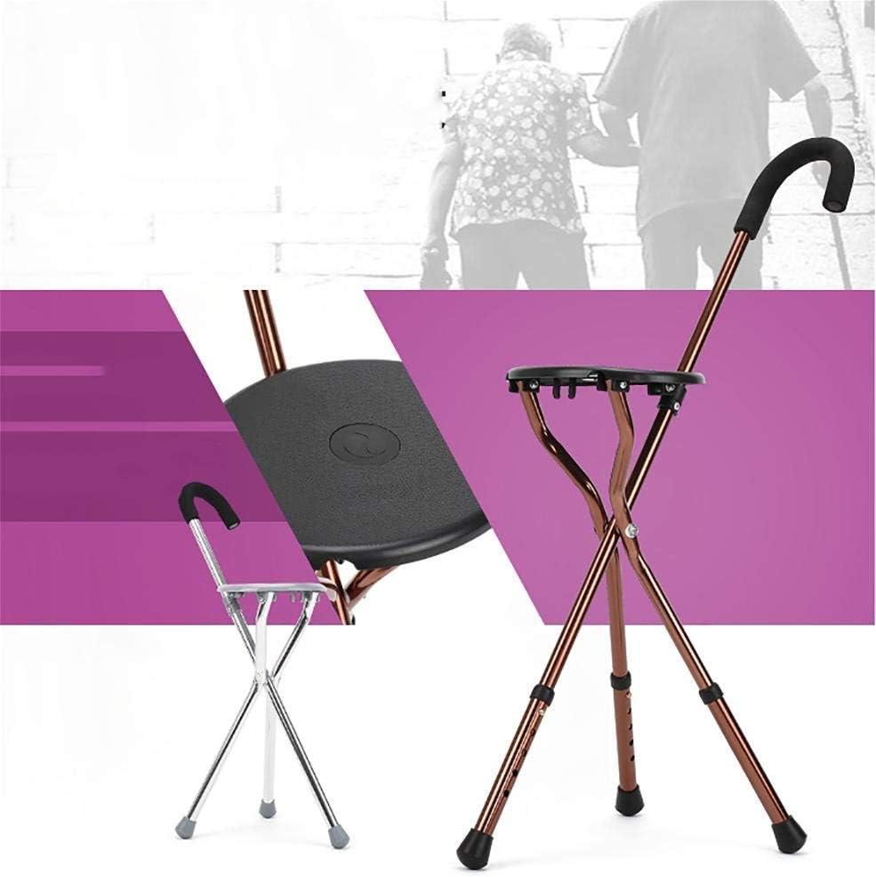 Sport Walking Cane Sitzstativ Klappständer Stick Leichter Reisestock Einstellbar,Krücken