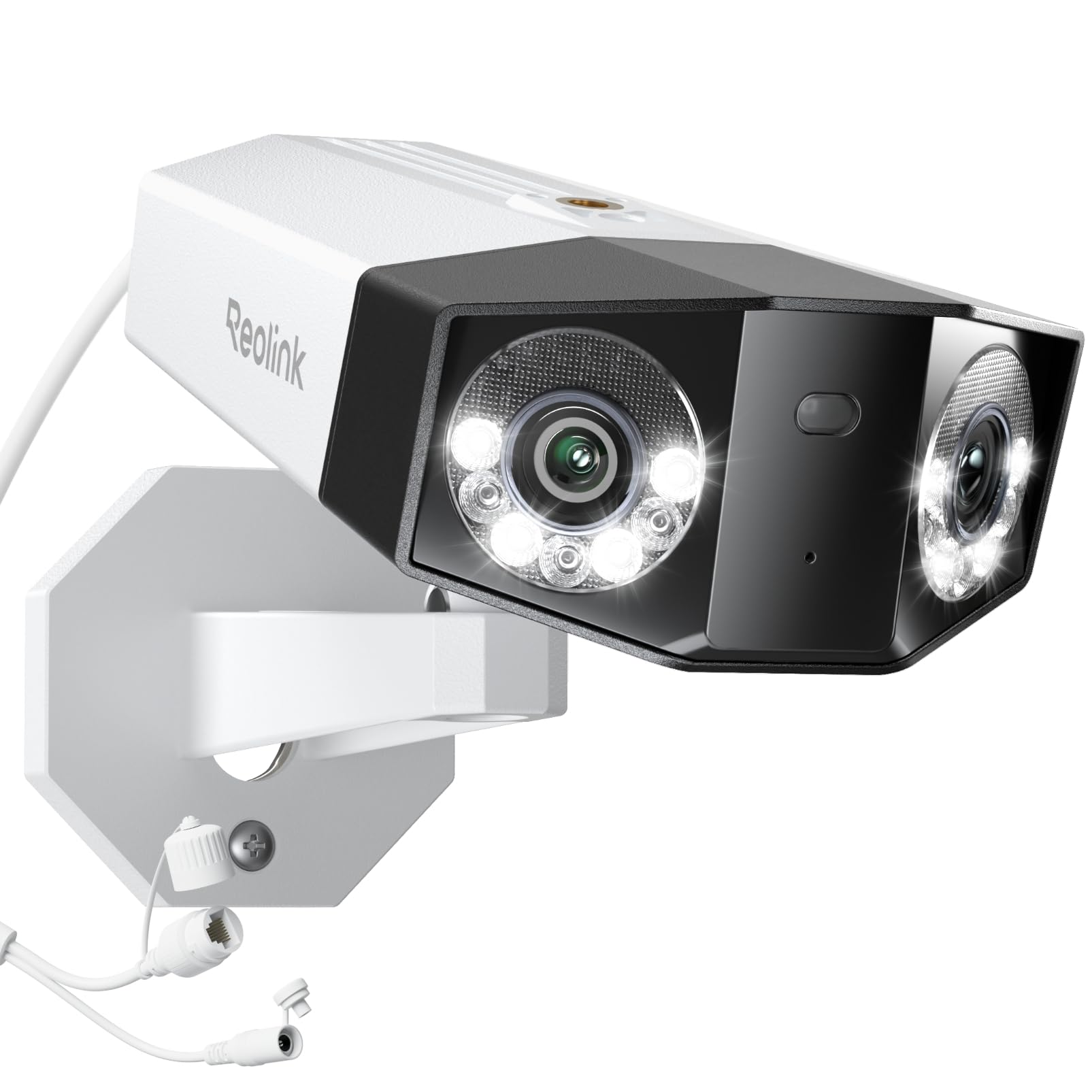 16MP UHD Dual-Objektiv PoE Überwachungskamera außen Duo 3 PoE mit 180°-Panorama und Farbnachtsicht
