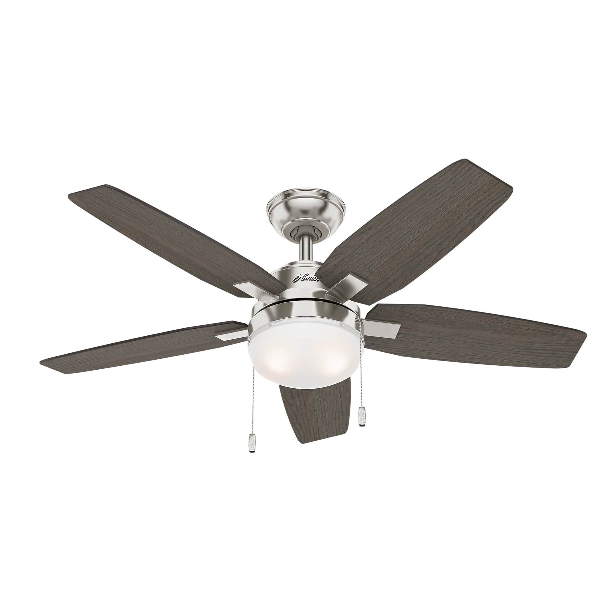 Deckenventilator Deckenventilator Arcot Nickel 117 cm mit Licht