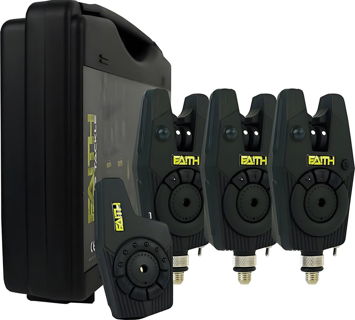 Faith VX3 Rodpod Set Deluxe - Rodpod Karpfen - Set inkl. Bissanzeiger- Karpfenangeln - Hanger