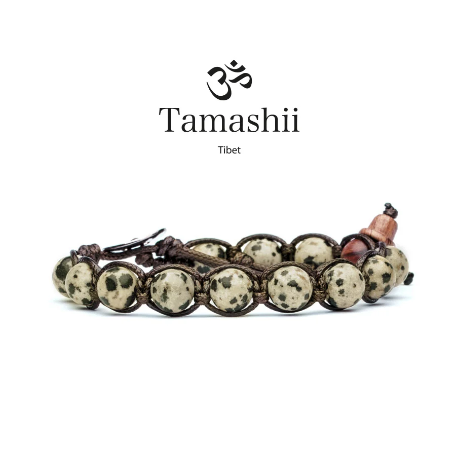 Bracciale Tamashii a un giro in diaspro spot stone BHS900-76