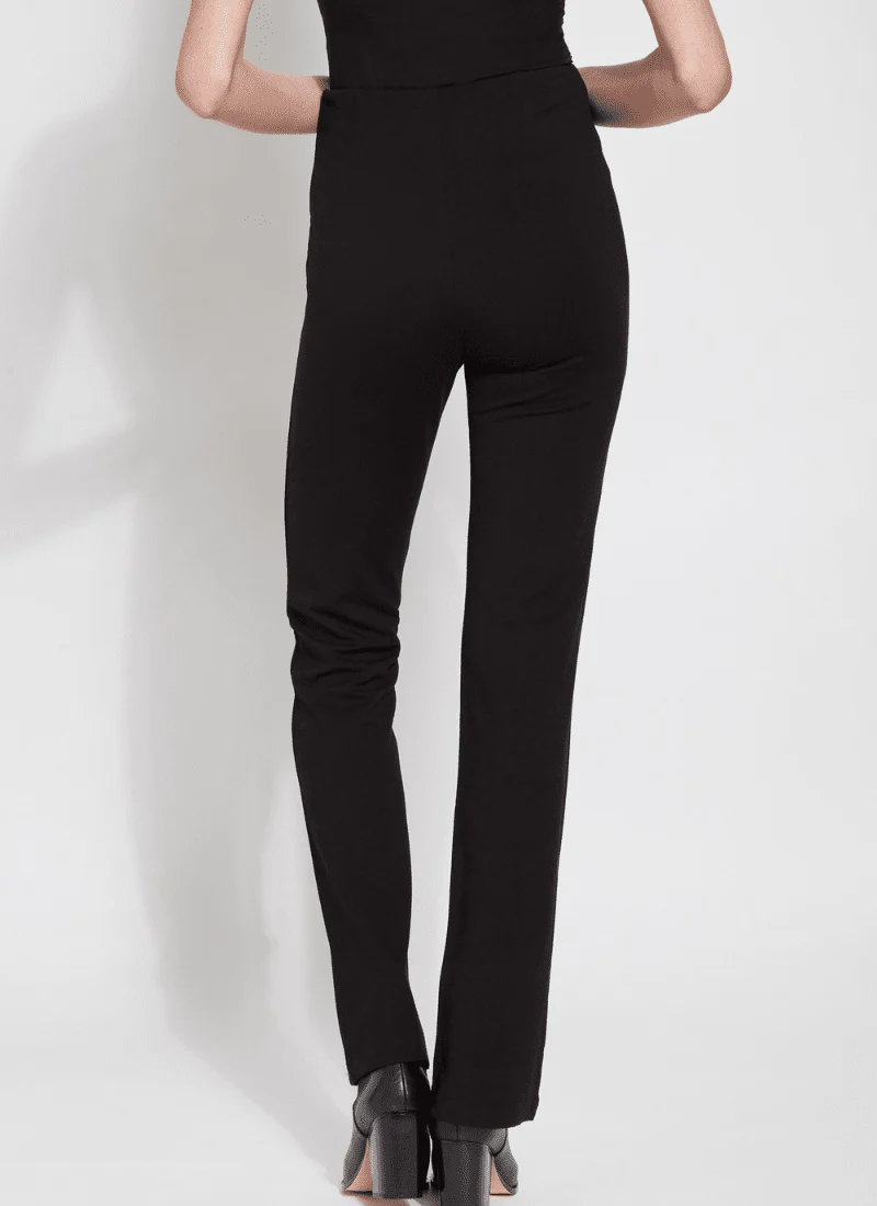 Elysse Fit-and-Flare Ponte Trousers in Black by Lysse