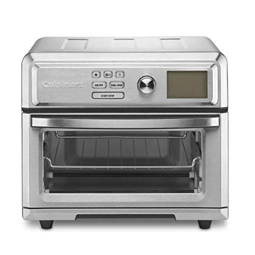 Cuisinart Air Fryer Toaster Oven, Digital Display, Digital 1800 Watt, Adjustable Temperature and Controls, Stainless Steel, TOA 65,Silver : Home & Kitchen