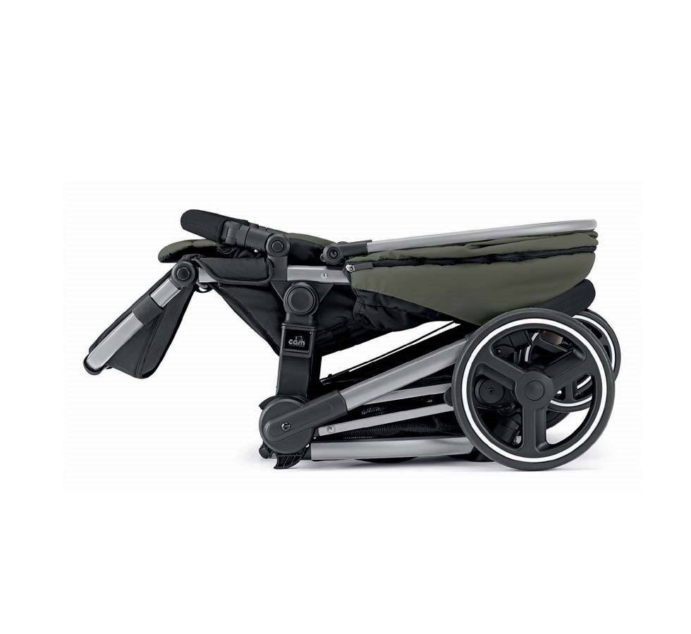 Kombi-Kinderwagen CAM Next Evo 3-in-1 inkl. Auto-Babyschale und faltbare Wanne
