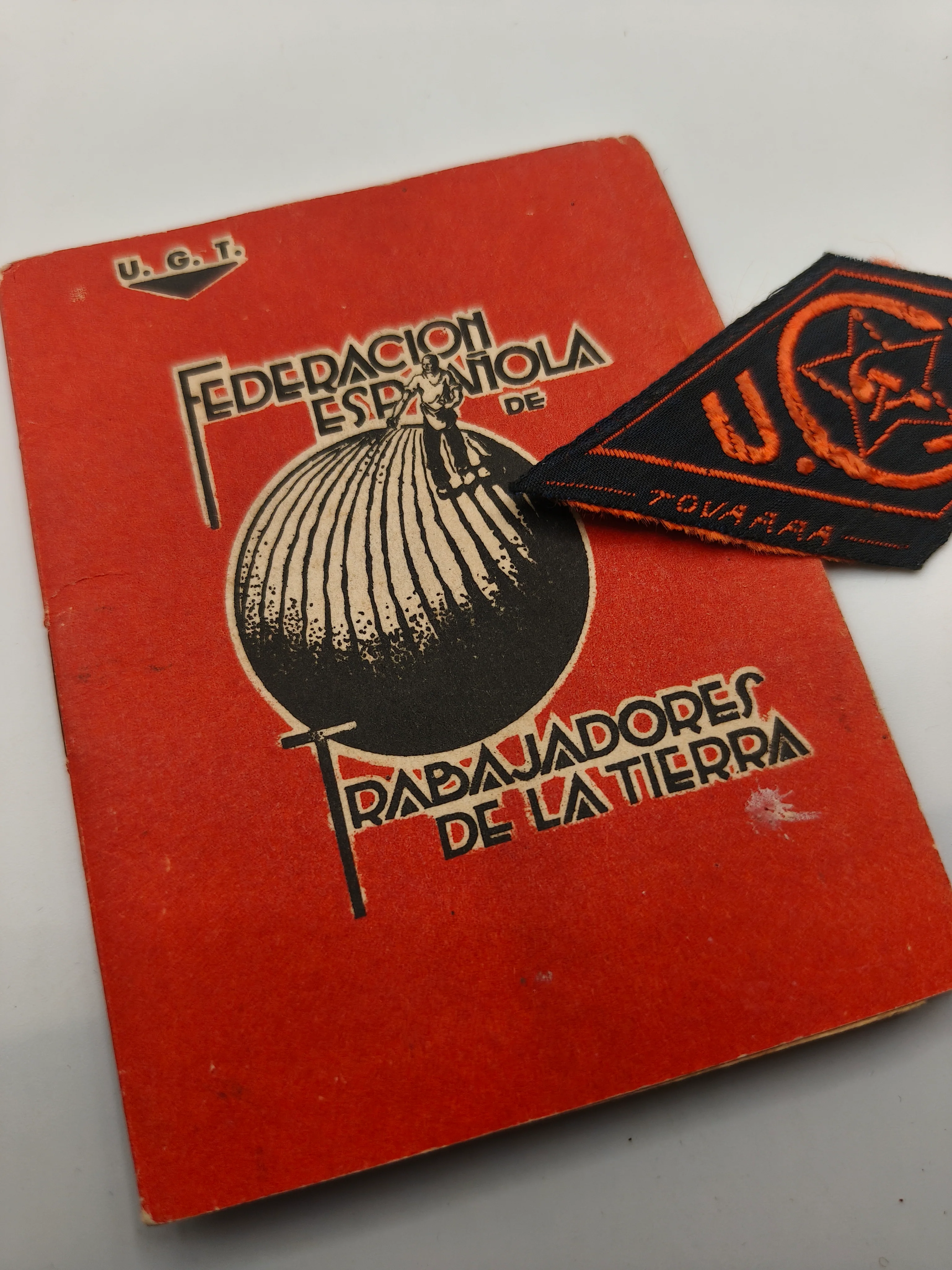 Lote carnet parche UGT. II Rep��blica espa?ola.