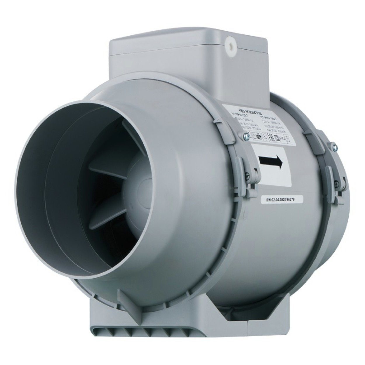 Wandventilator Rohrventilator Lüfter TT Pro 125 U bis 350 m³/h
