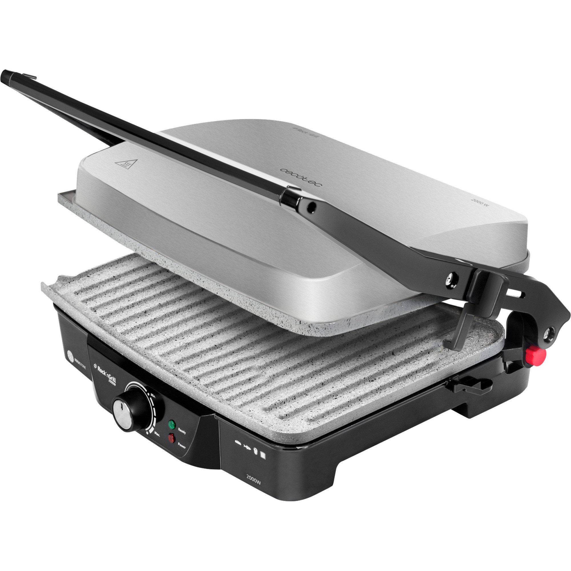 Elektrogrill Cecotec Kontaktgrill Rock’n Grill 2000 W, (2.000