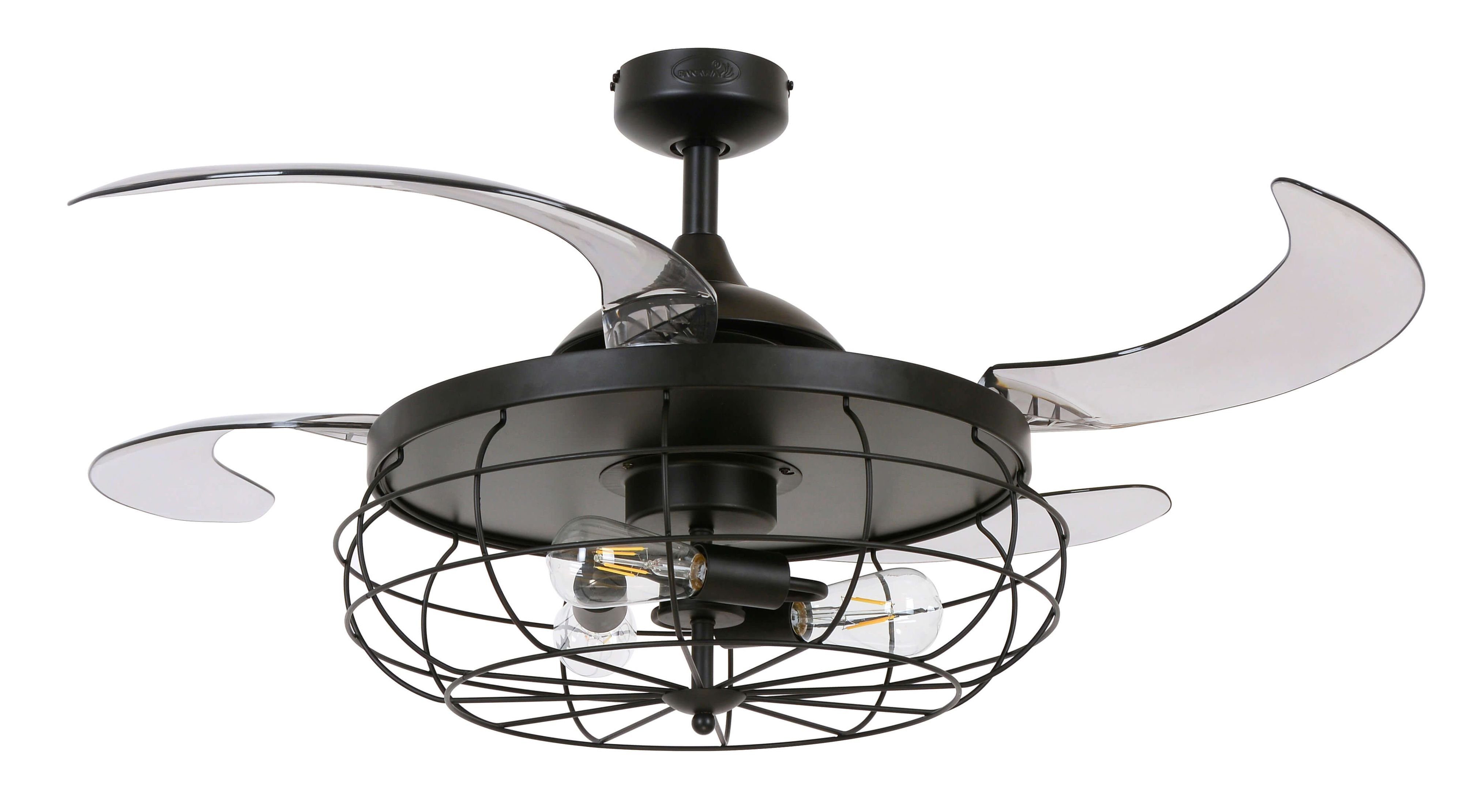 Deckenventilator Deckenventilator Fanaway Industri Schwarz mit Licht