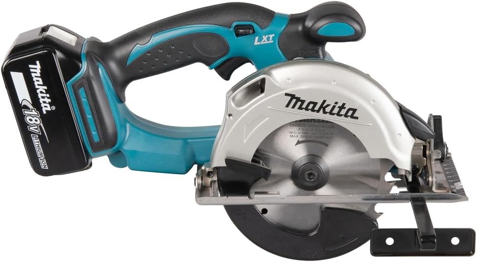 Makita Akku-Handkreissäge 51 mm, (18 V/5 Ah, 2 Akkus und Ladegerät im Makpac), DSS501RTJ, Schwarz, Blau