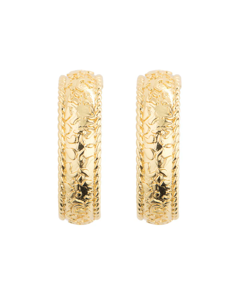 Newbridge Silverware Gold Plated Hoop Earrings