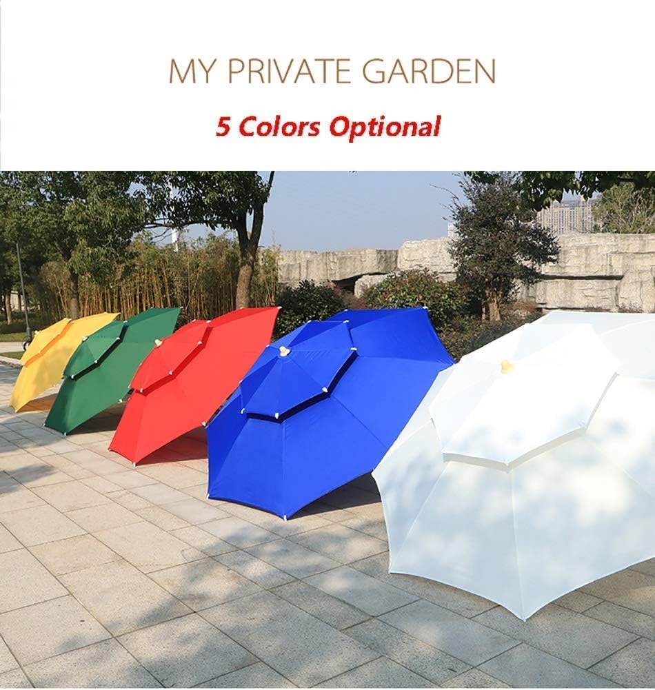 Garten Parasols Garten Terrasse Parasol Regenschirm, Schatten leicht Montage UV Schutz wasserdicht für Outdoor -Strand und Marktsonne Dach, rote Außenparasole