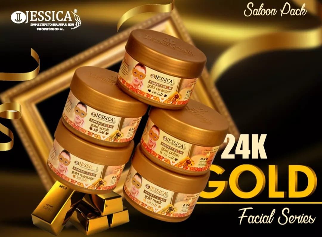 Jessica 24K Gold Facial Kit �?Complete Skincare Solution for Radiant Glow