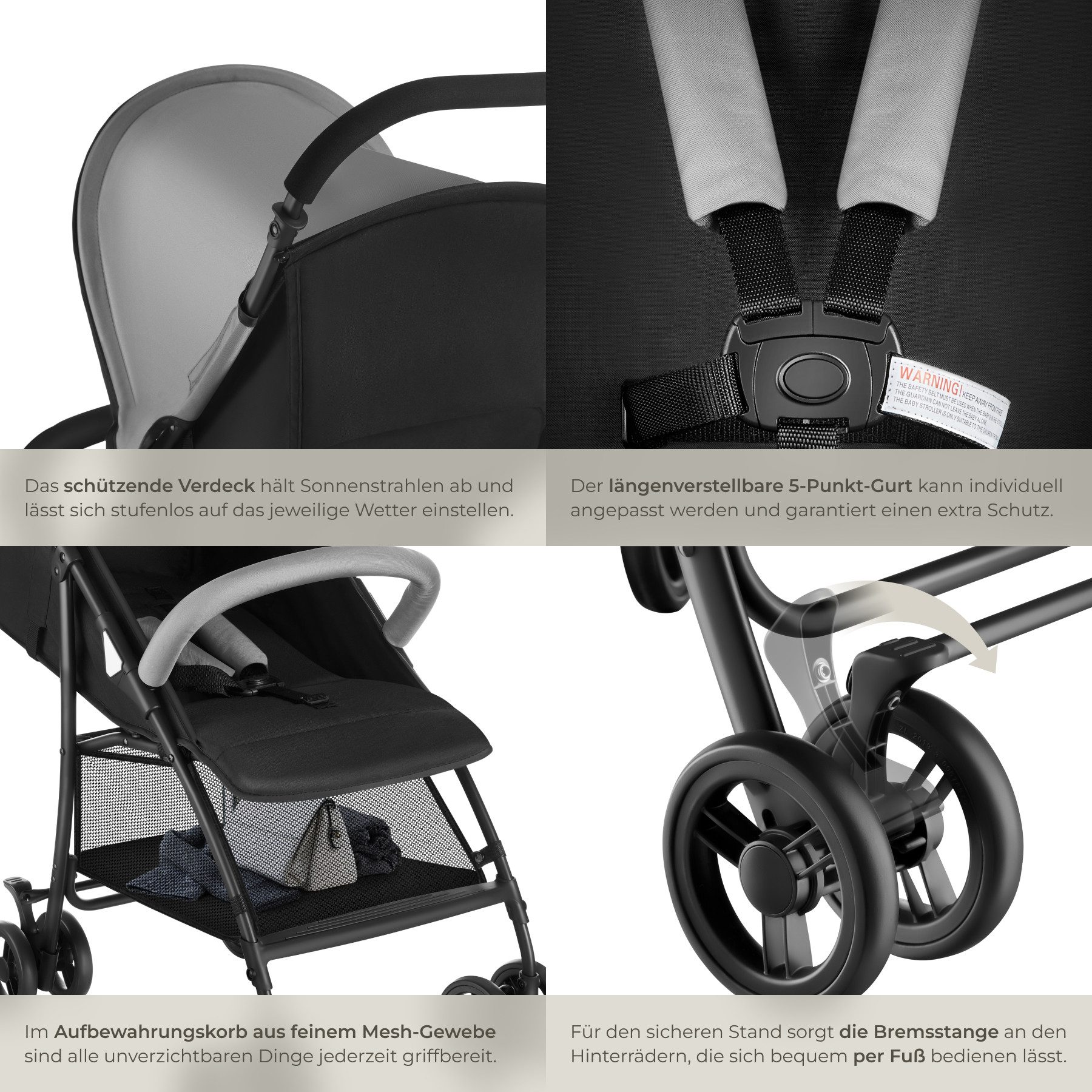 Kombi-Kinderwagen Buggy-Kinderwagen