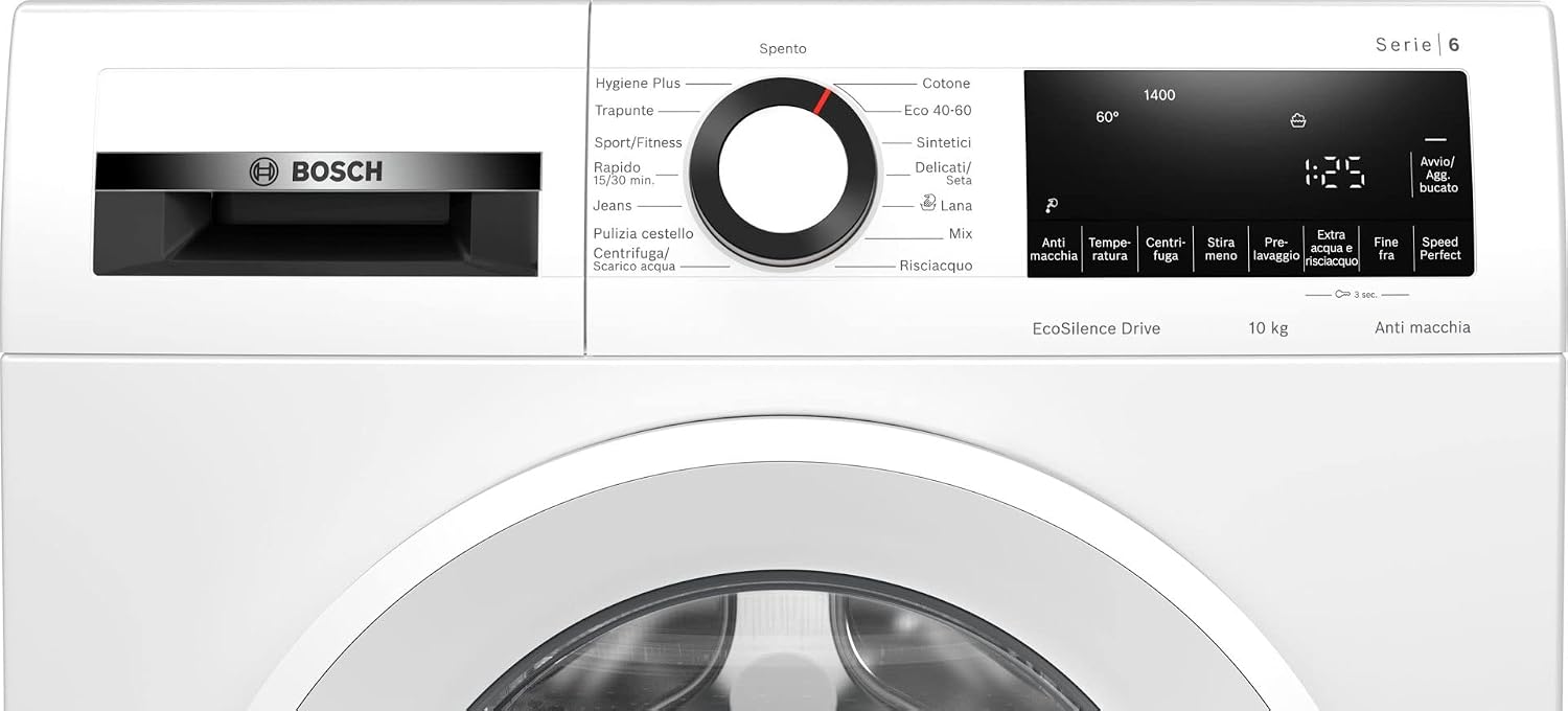 Bosch Serie 6 WGG25402IT Lavatrice Caricamento Frontale 10 kg 1400 Giri/min A Bianco