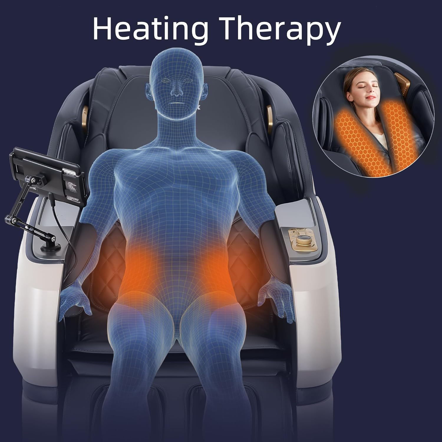 MassaMAX MT339 4D Massage Chair  Full Body Recliner with Auto Footrest  Zero Gravity  OTA Cloud Tech  SL Track  Deep Yoga Stretch  27 Modes  APP  AI Control  and Heating (Magic Black)