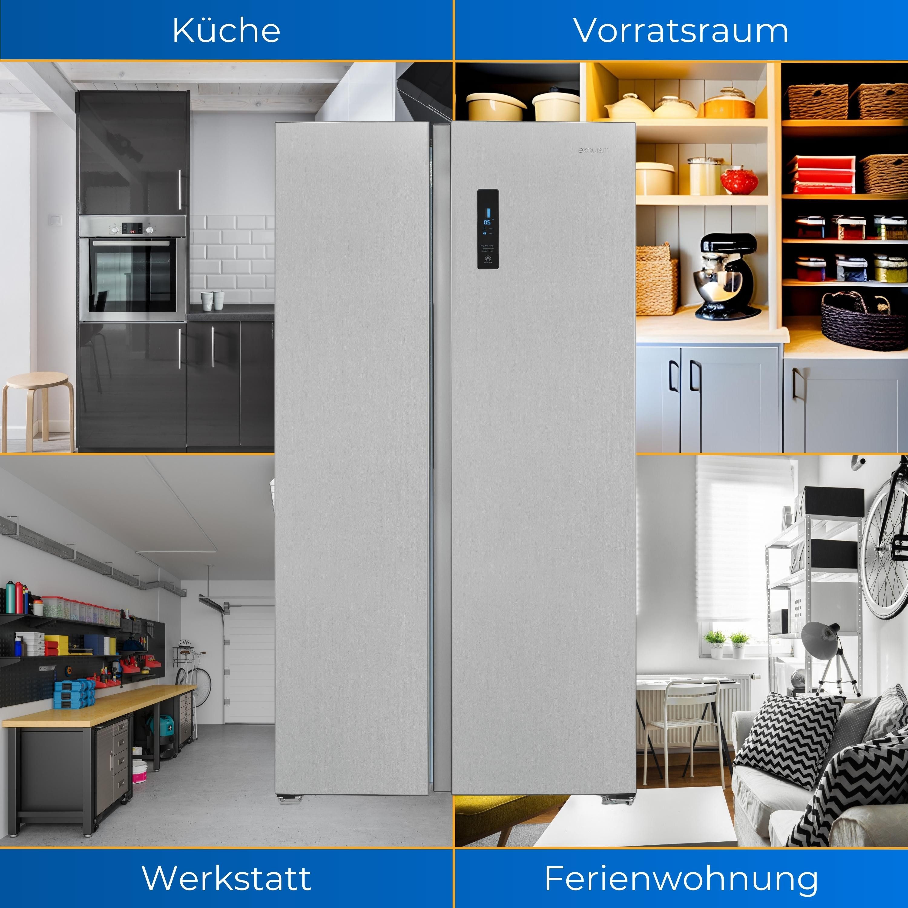 Kühl-/Gefrierkombination SBS560-050D inoxlook