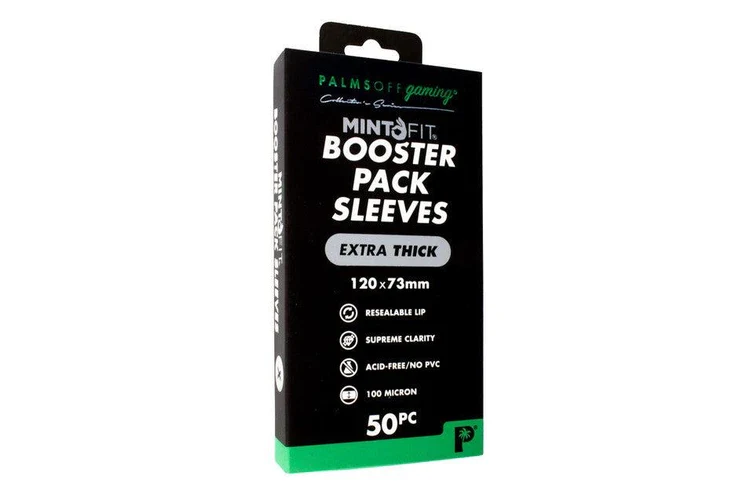 Palms Off Gaming Booster Pack Top Loader Sleeves - Extra Thick 50pc