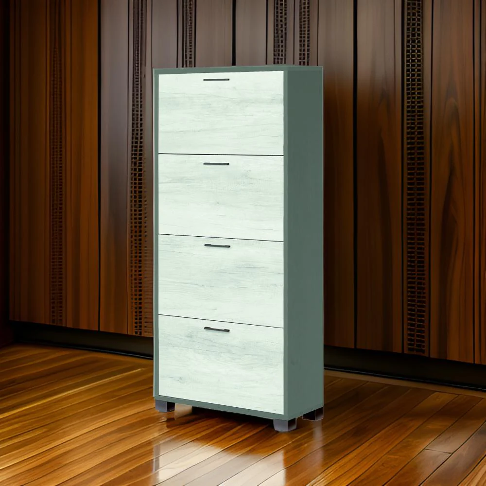 Scarpiera con ante per interno, elegante, resistente con montaggio facile 70 x 29 cm