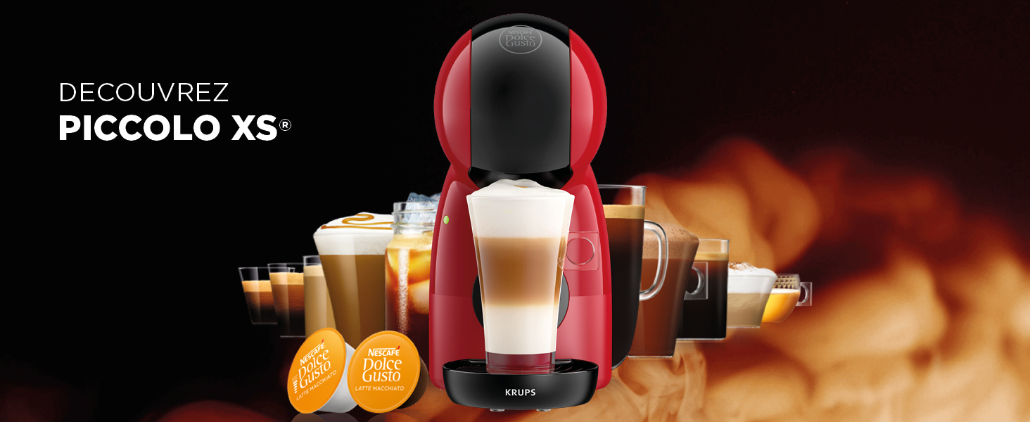Krups Dolce Gusto Piccolo XS Rosso Macchina da caffè Ultra compatta KP1A3510