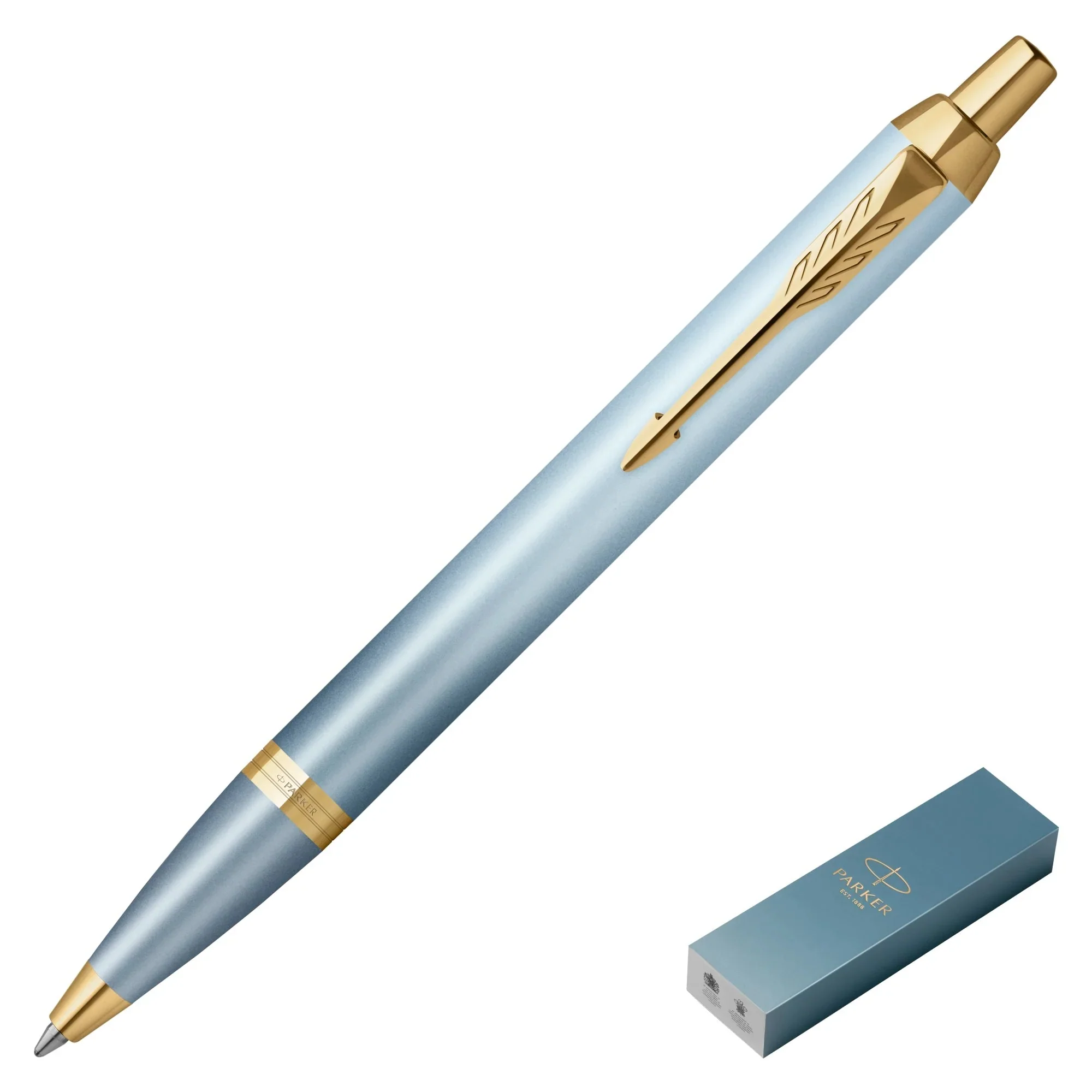 Parker IM Writing Rituals Ballpoint Pen - Turquoise Green Gold Trim