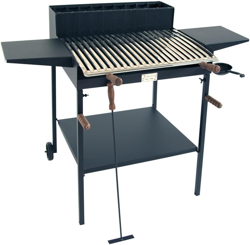 BA481 - BARBECUE BELVEDERE MAXI CON ALETTE A LEGNA E CARBONE CRUCCOLINI