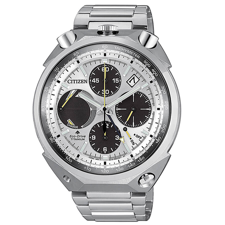 Orologio Citizen AV0080-88A cronografo Bull Head silver