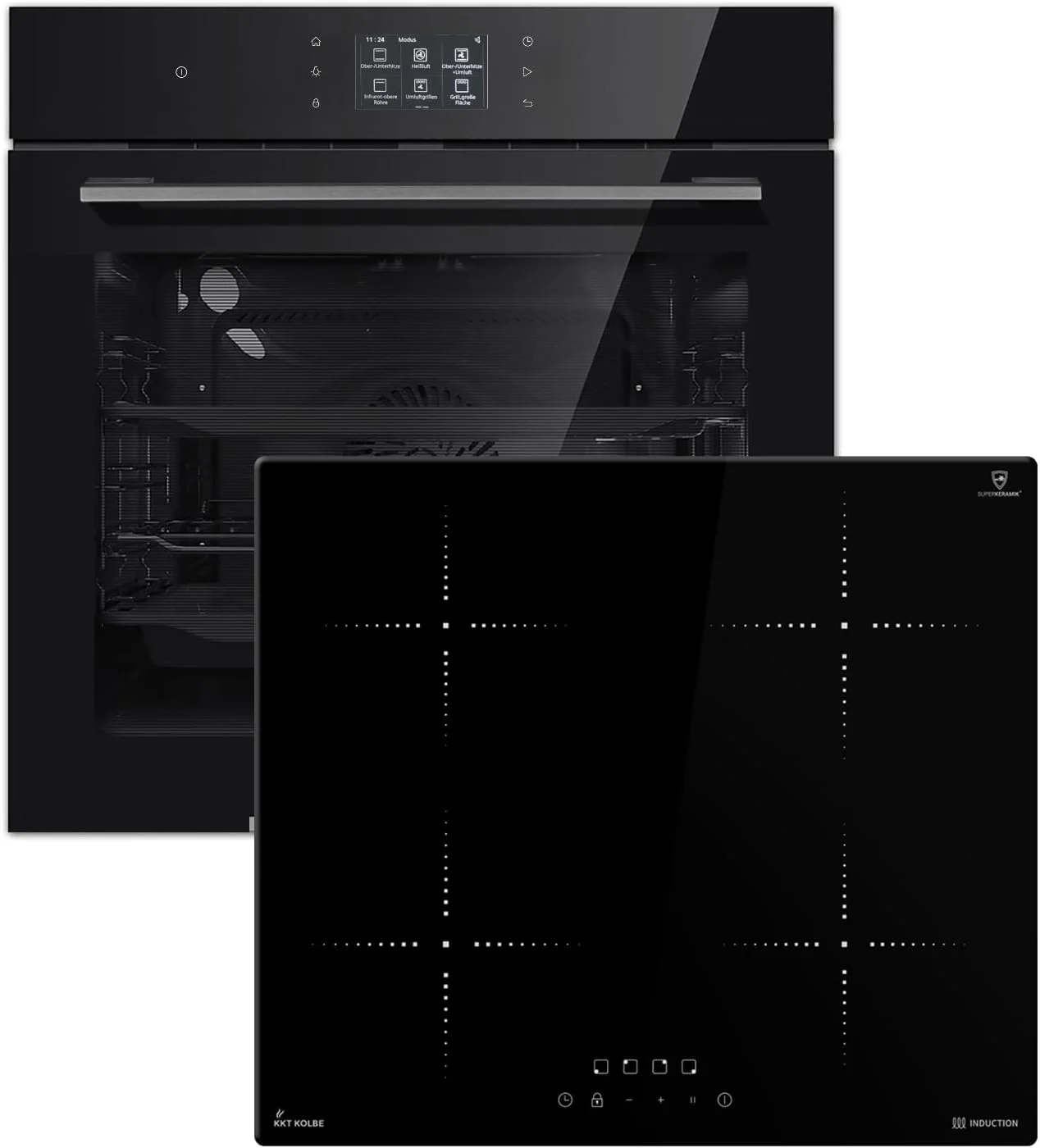 KKT KOLBE Herdset SET8017TFTIH859RL, Backofen und Induktionskochfeld