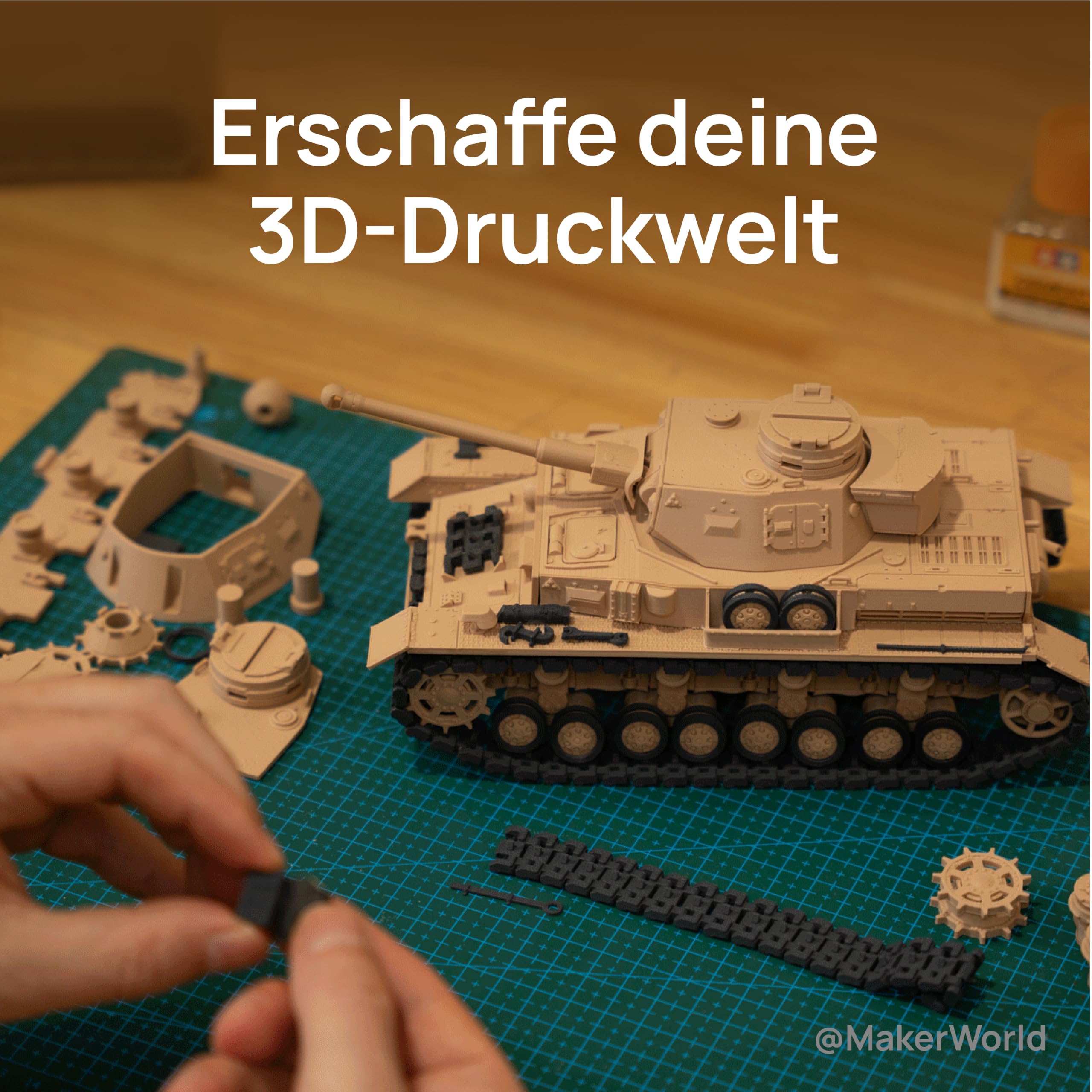 3D-Drucker A1 Mini mit LED-Lampen-Set kompakte Bauweise automatische Kalibrierung Hochfrequenz-Flusskontrolle