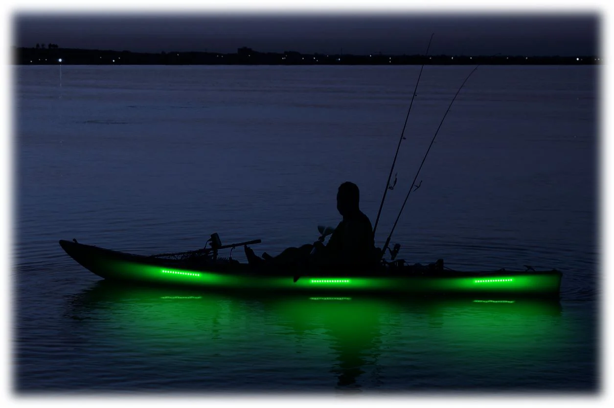 Pimp My Kayak - LED Lighting DIY Kit - 30,000 Lumens - Includes Red & Green Navigation Lights