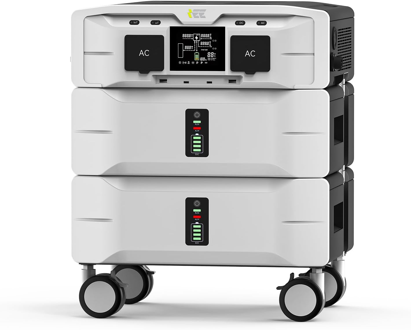 IEE SP5000 5120Wh Portable Power Station  120/240V 5000W(Peak 9000W) AC Output Solar Generator  Expandable Capacity  LFP Battery Generator for Home Use  Camping  Emergencies  Power Outages  RVs