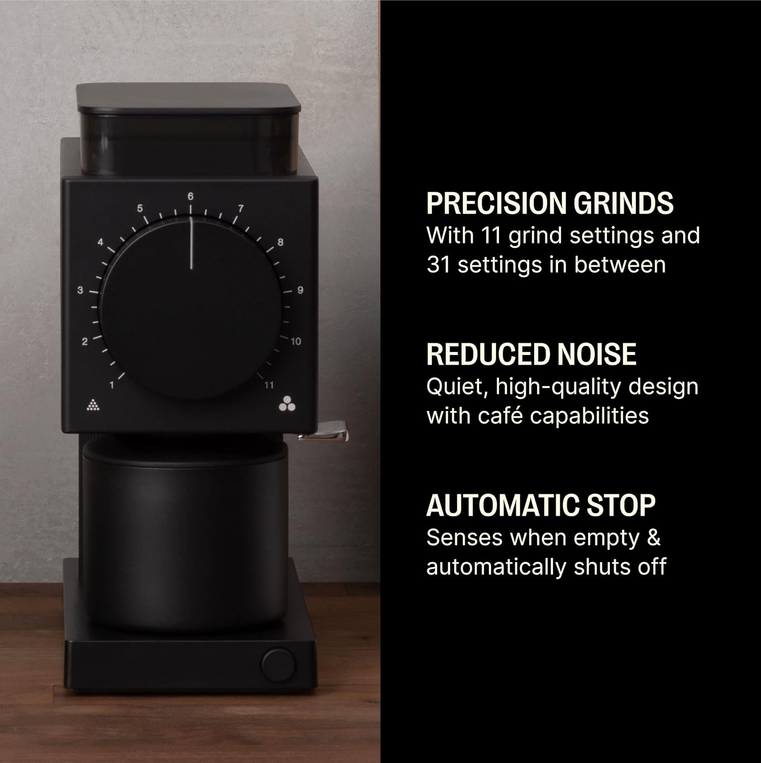 Fellow Ode Brew Grinder Gen 2 Burr 31 Settings Matte Black