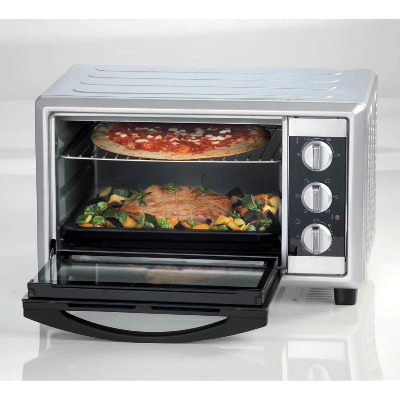 Ariete Bon Cuisine 300 985 Forno Elettrico 30L Nero e Argento 6 Posizioni 1500W