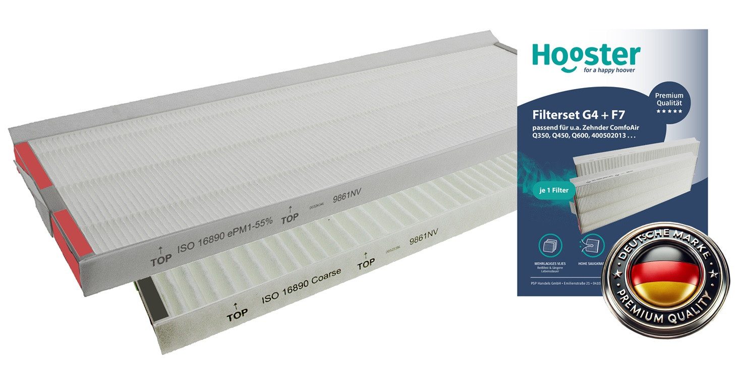 Luftfilter 1 Filterset kompatibel mit Zehnder Filter ComfoAir Q350