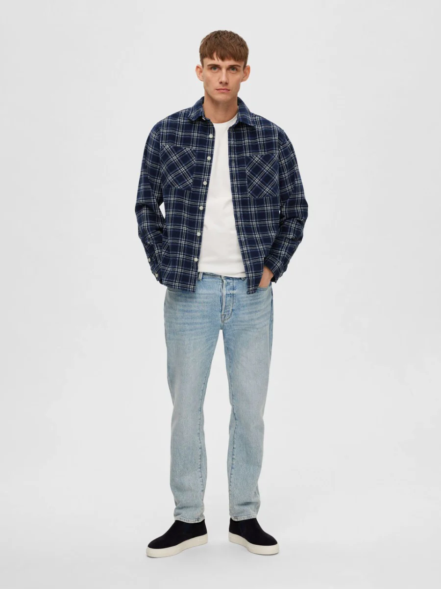 Selected Homme | Corduroy Overshirt | Dark Sapphire