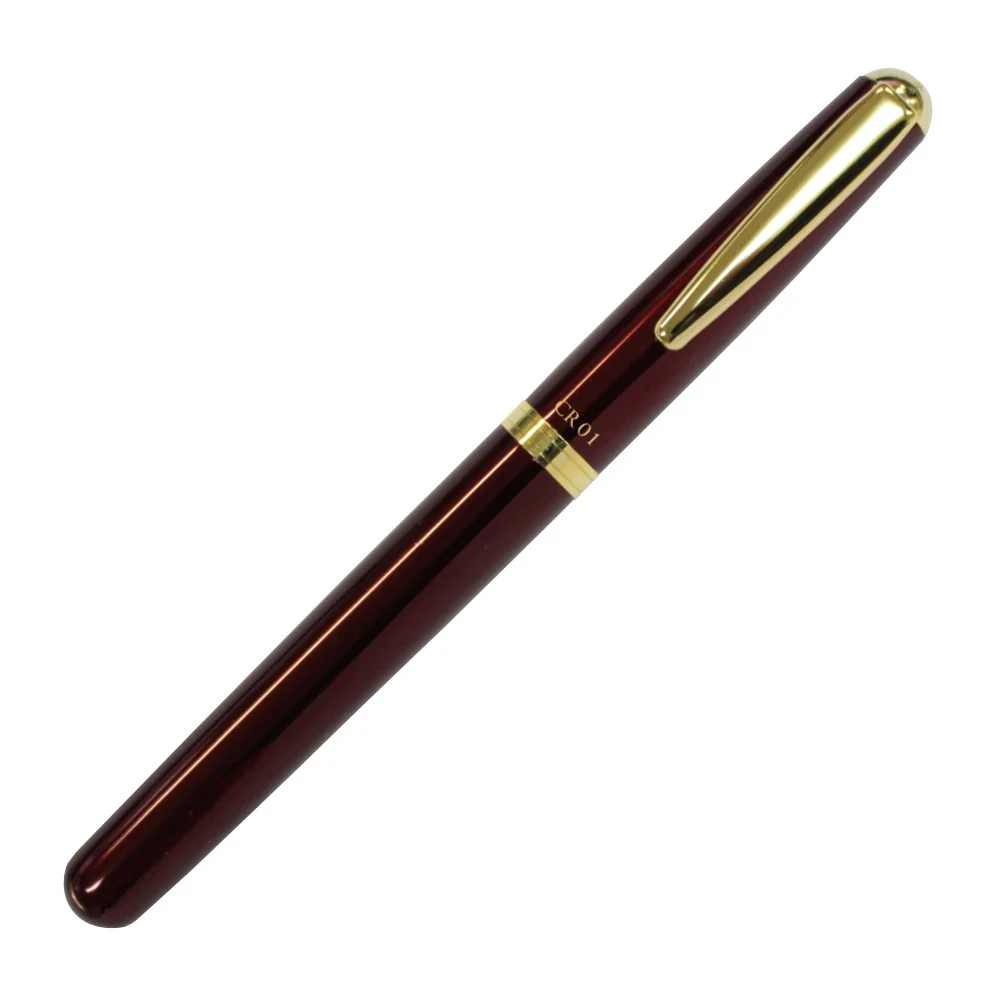 OHTO CERAMIC ROLLERBALL CR01 0.5 THICK BARREL GOLD WINE