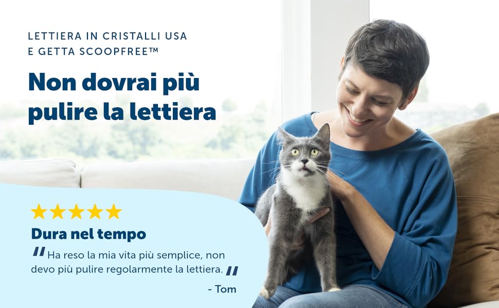 Vassoi per lettiera in cristalli monouso ScoopFree PetSafe