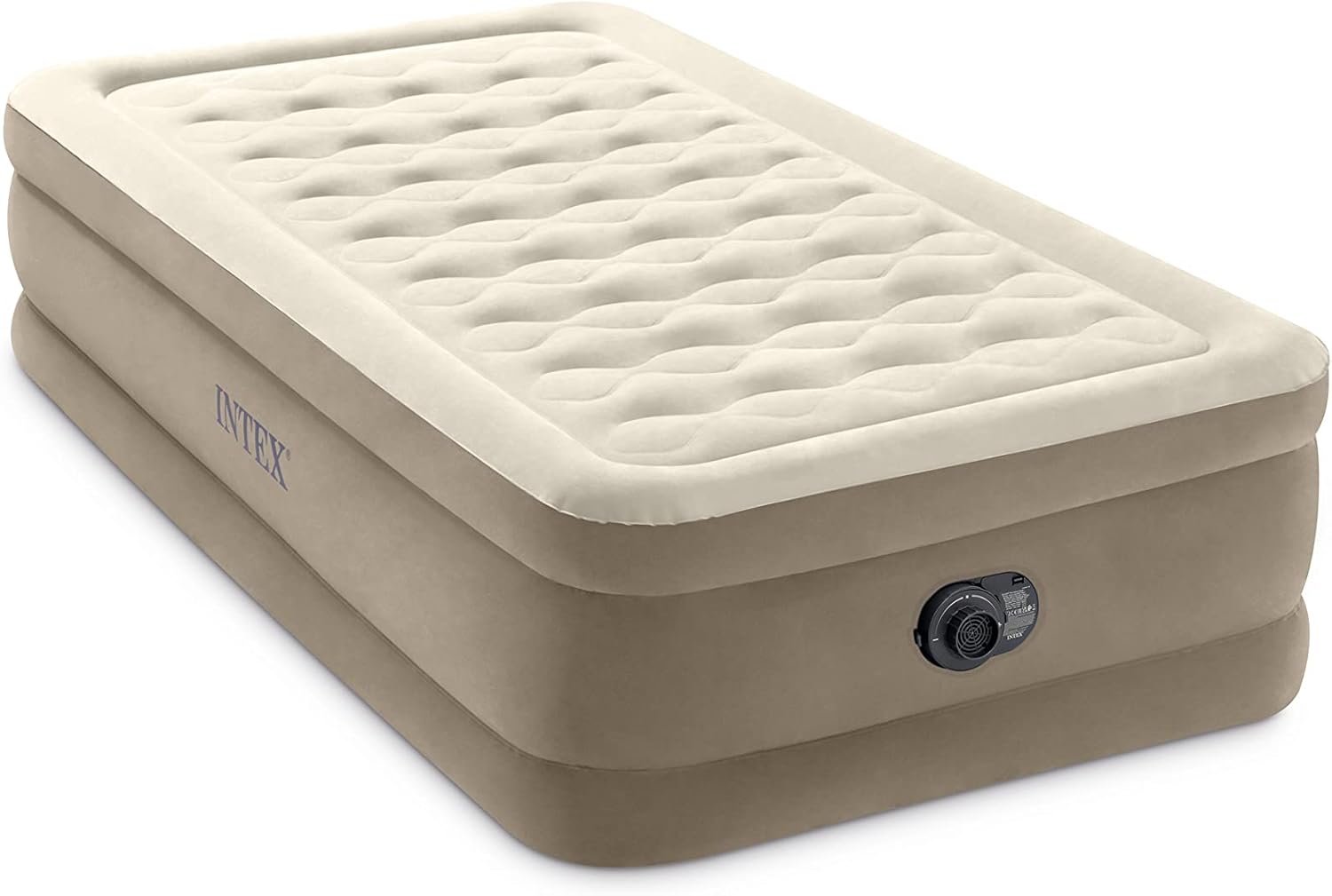 Intex 64426ND Dura-Beam Ultra Plush Single Mattress with Built-in Electric Pump, 99 x 191 x 46 cm