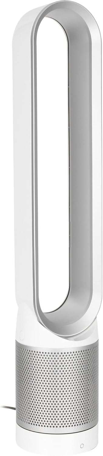TP00 Pure Cool 2 in 1 antracite/argento, ventilatore e purificatore d'aria, silenzioso, adatto per camera da letto, persone allergiche, camere fumatori, filtro 'aria al 99,5% di polvere,