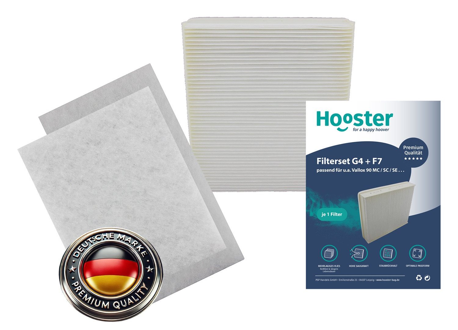 Luftfilter 1 Filter SET passend für Vallox 90 SC/SE/MC