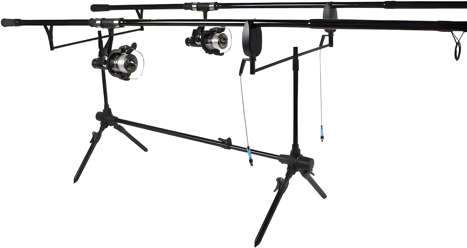 Karperset - Komplette Angelausrüstung für Karpfenangler - Rute, Rolle, Bissanzeiger, Swinger & Mehr - Hochwertiges Set für Anfänger und Experten - Inklusive Futteral