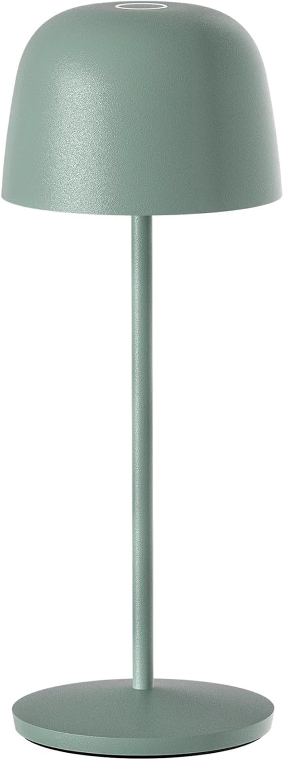 Lumisky Tischleuchte, kabellos, LED, warmweiß, dimmbar, SOPHIA Olive, Höhe 28 cm, Olivgrün, mit Ladeplatte, 6 Stück