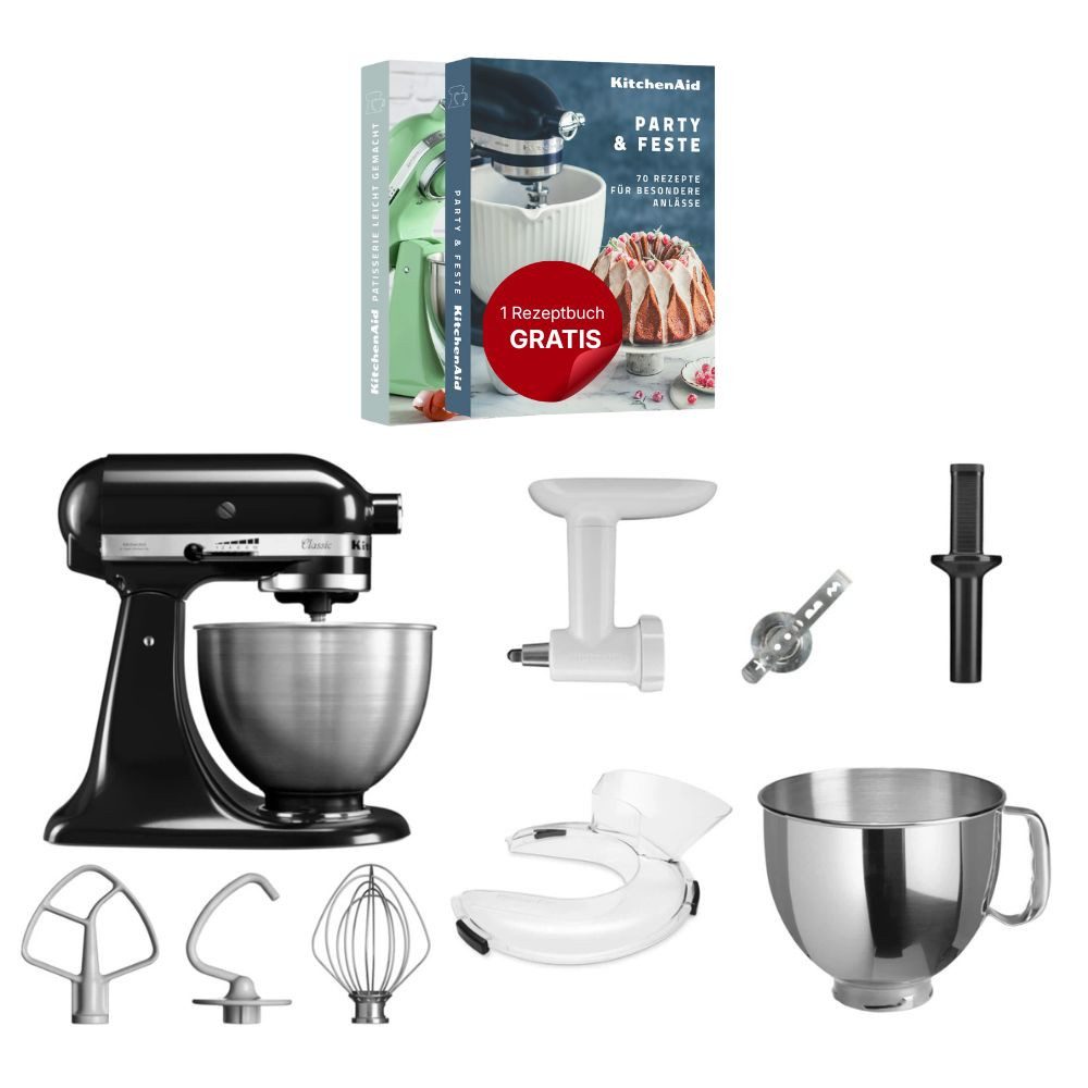 Küchenmaschine KitchenAid 4,3 L 5K45SS Classic Küchenmaschine Set 4