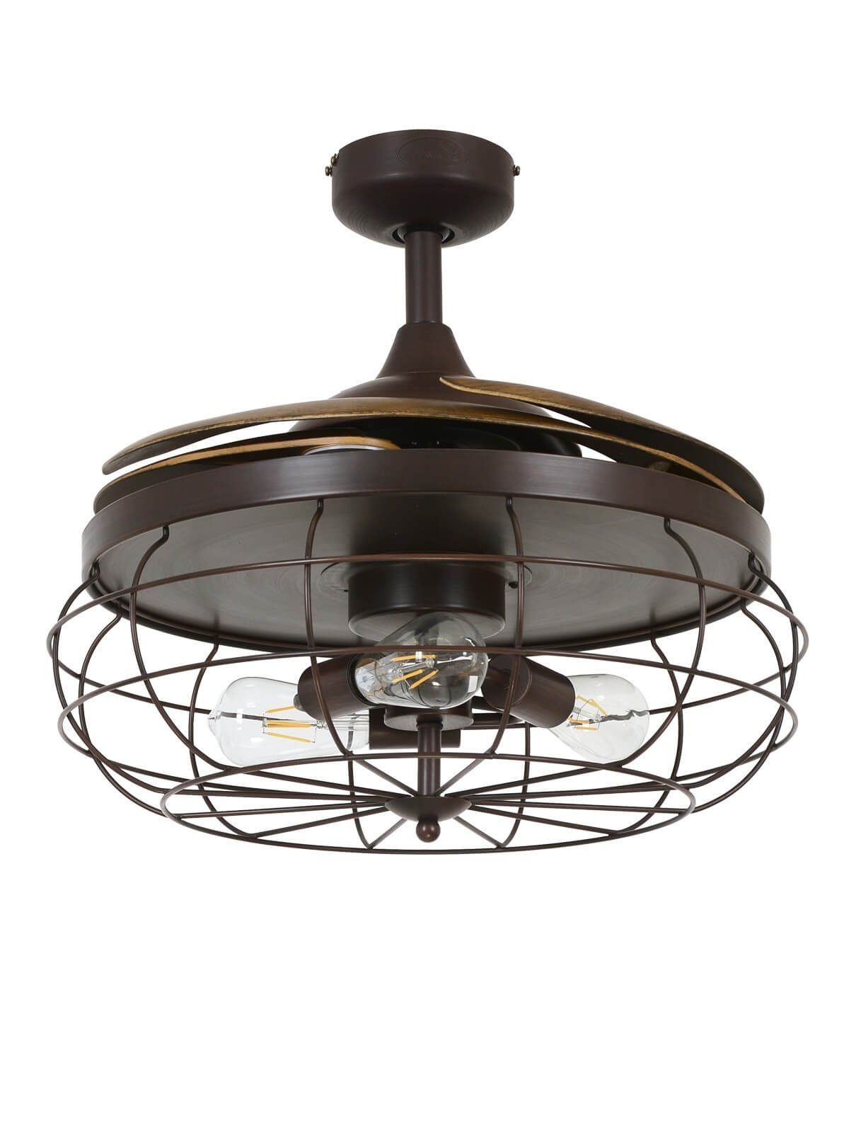Deckenventilator Deckenventilator Fanaway Industri Bronze mit Licht