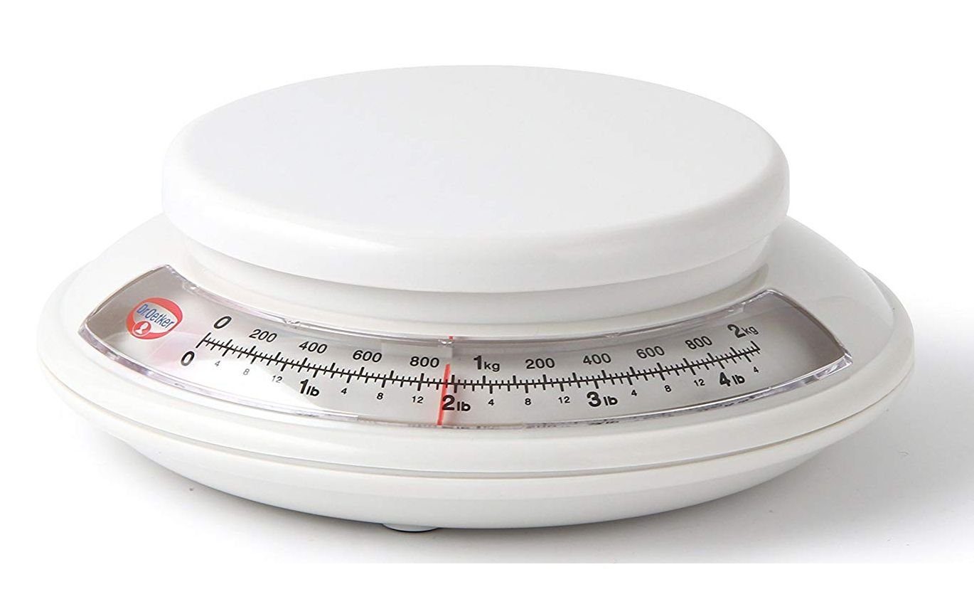 Küchenwaage Dr. Oetker - Küchenwaage analog bis 2kg Weiß (1531) Backwaage Waage