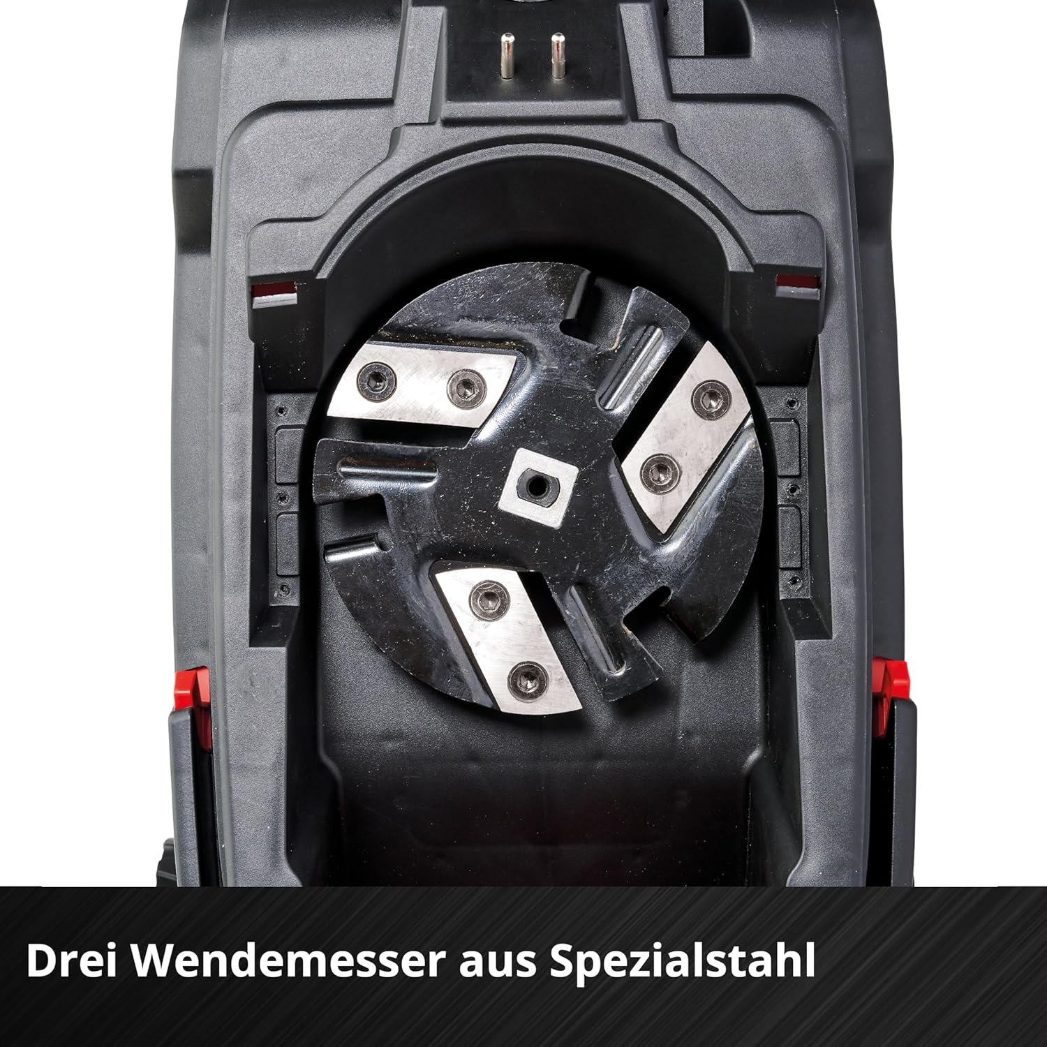 Einhell Akku-Messerh?cksler REDAXXO 36/25 Power X-Change (36 V, max. 25 mm Astst?rke, 3 Wendemesser aus Stahl, 55 L Fangsack, Transportgriff, Stopfer)