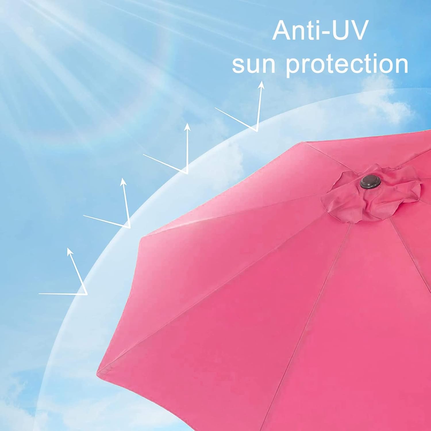 Garten Parasols Garten Parasol, Regenschirm 10 Fuß/9 Fuß Außentischmarkt mit Kurbel Sonnenschutz, Parasol Balcon, Regenschirm tragbar für Terrasse, Balkon, Garten, Kaffeebar Outdoor Parasole