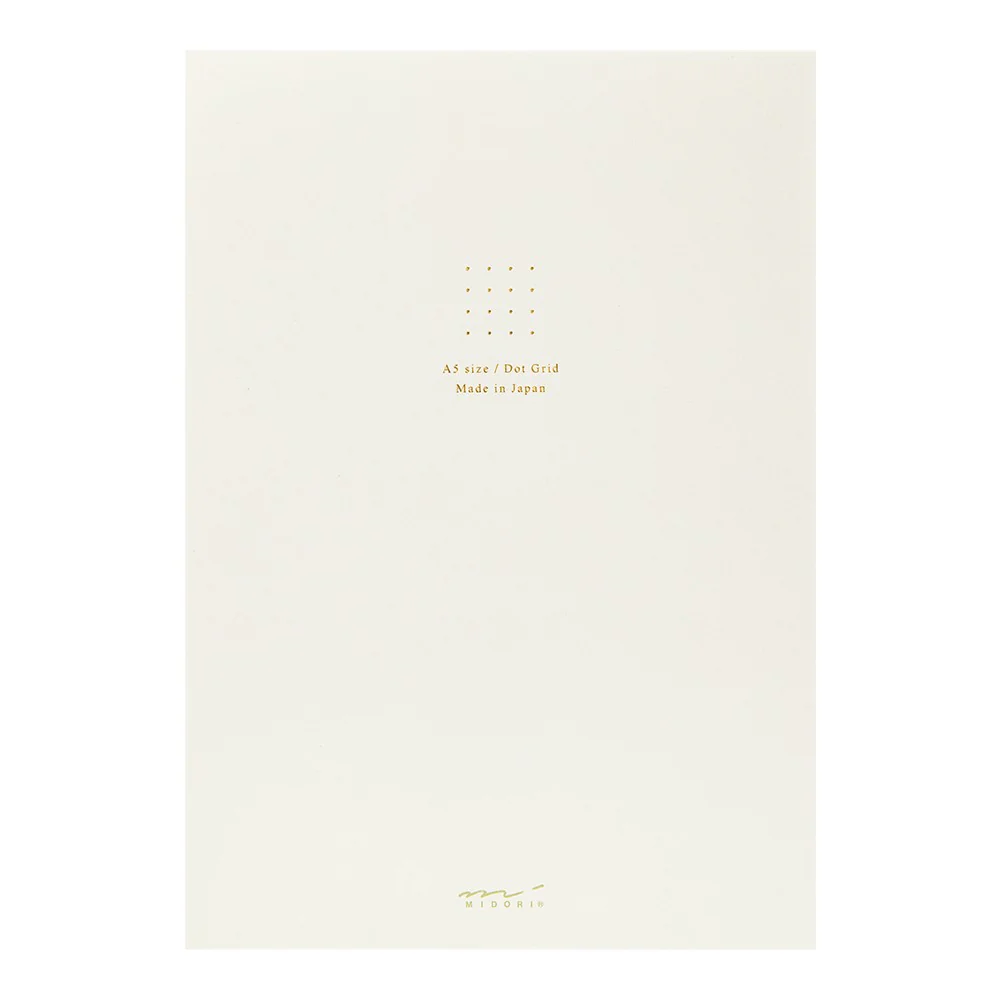 Midori Soft Color Paper Pad - A5 - Dot Grid - White