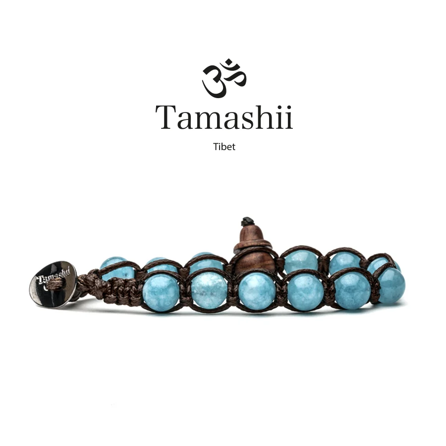 Bracciale Tamashii a un giro in giada blue sky BHS900-196